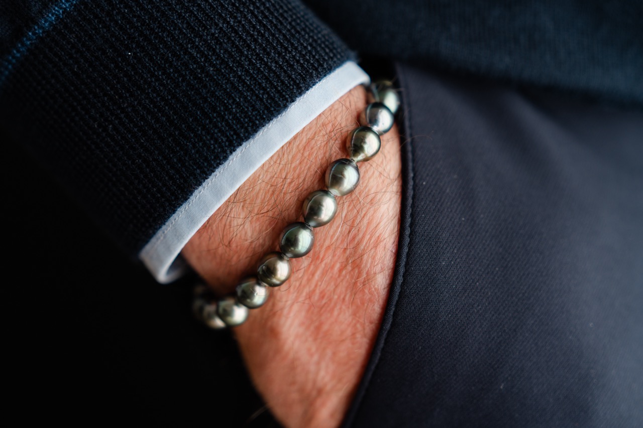 Bracciale Perle Nere di Tahiti – Gioiello Artigianale in Argento 925