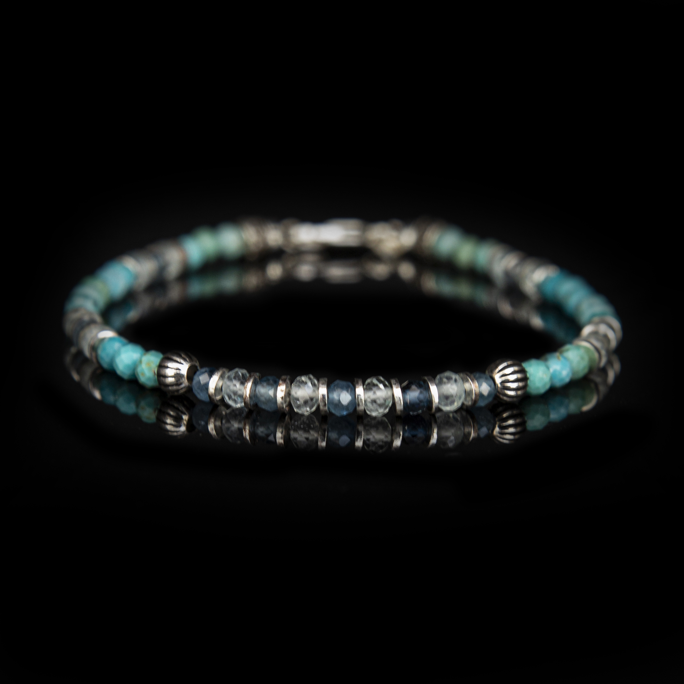 Bracciale Turchese e Acquamarina Santamaria – Fatto a Mano in Italia