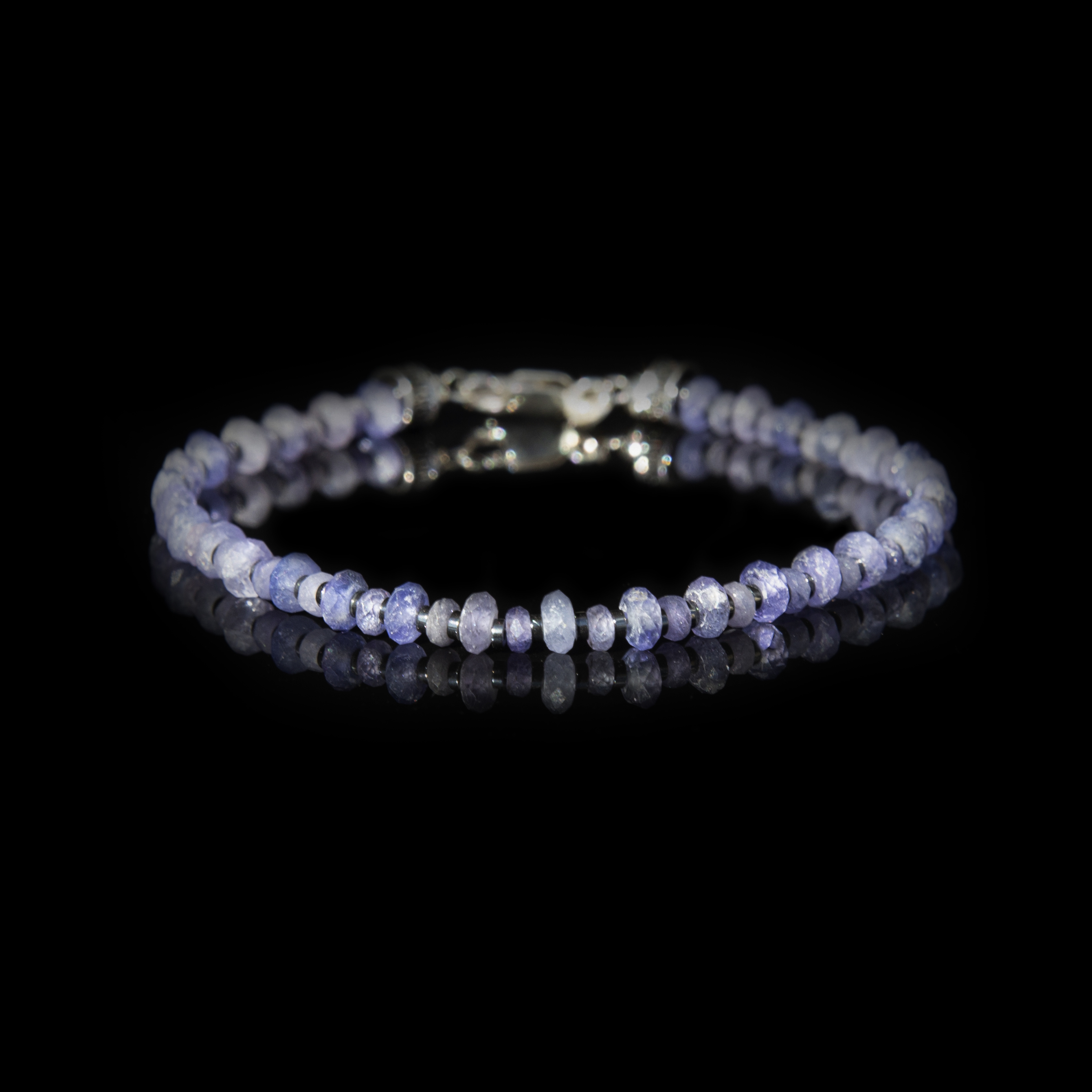Bracciale Tanzanite 21 ct 4–5 mm in Argento Sterling 925 – Eleganza Rara Handmade Italia