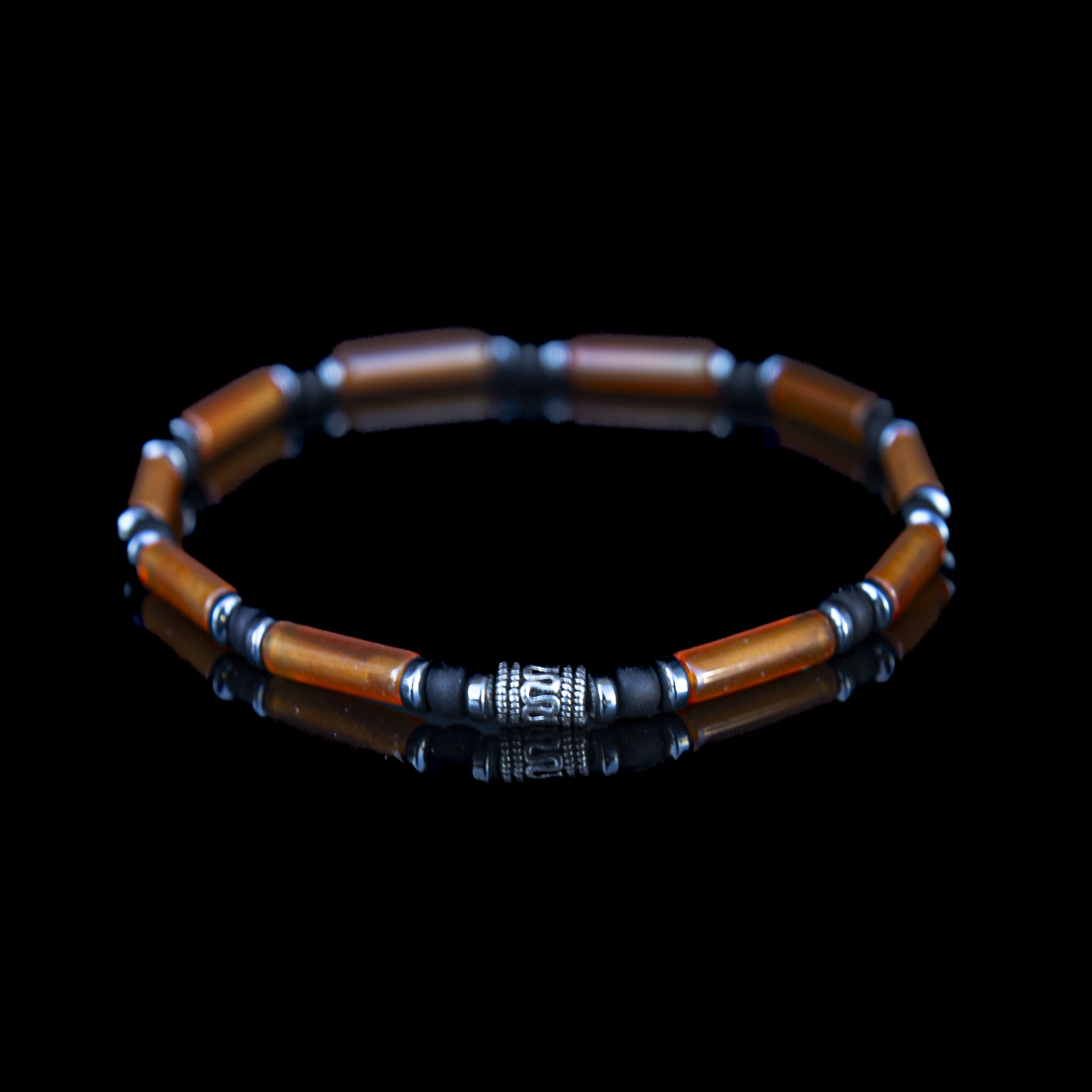 Bracciale Corniola 4 mm – Gioiello Artigianale in Argento 925