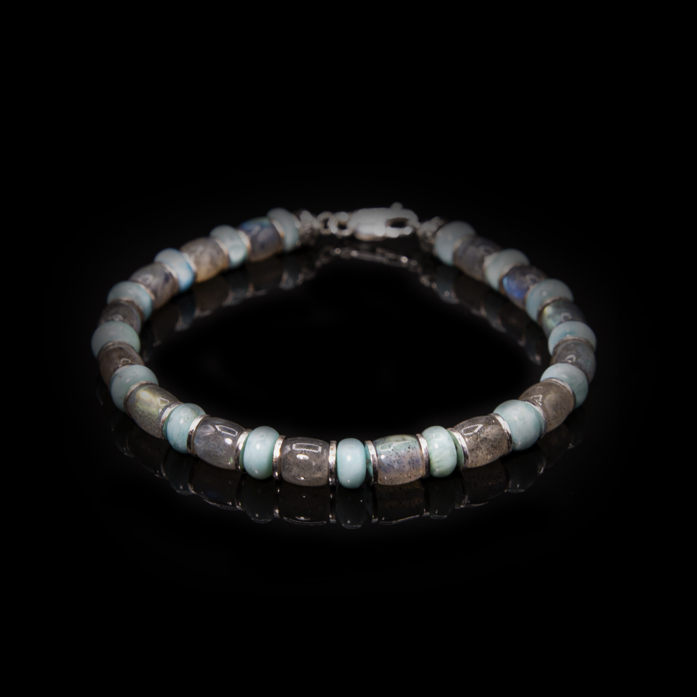 BRACCIALE LARIMAR - LABRADORITE