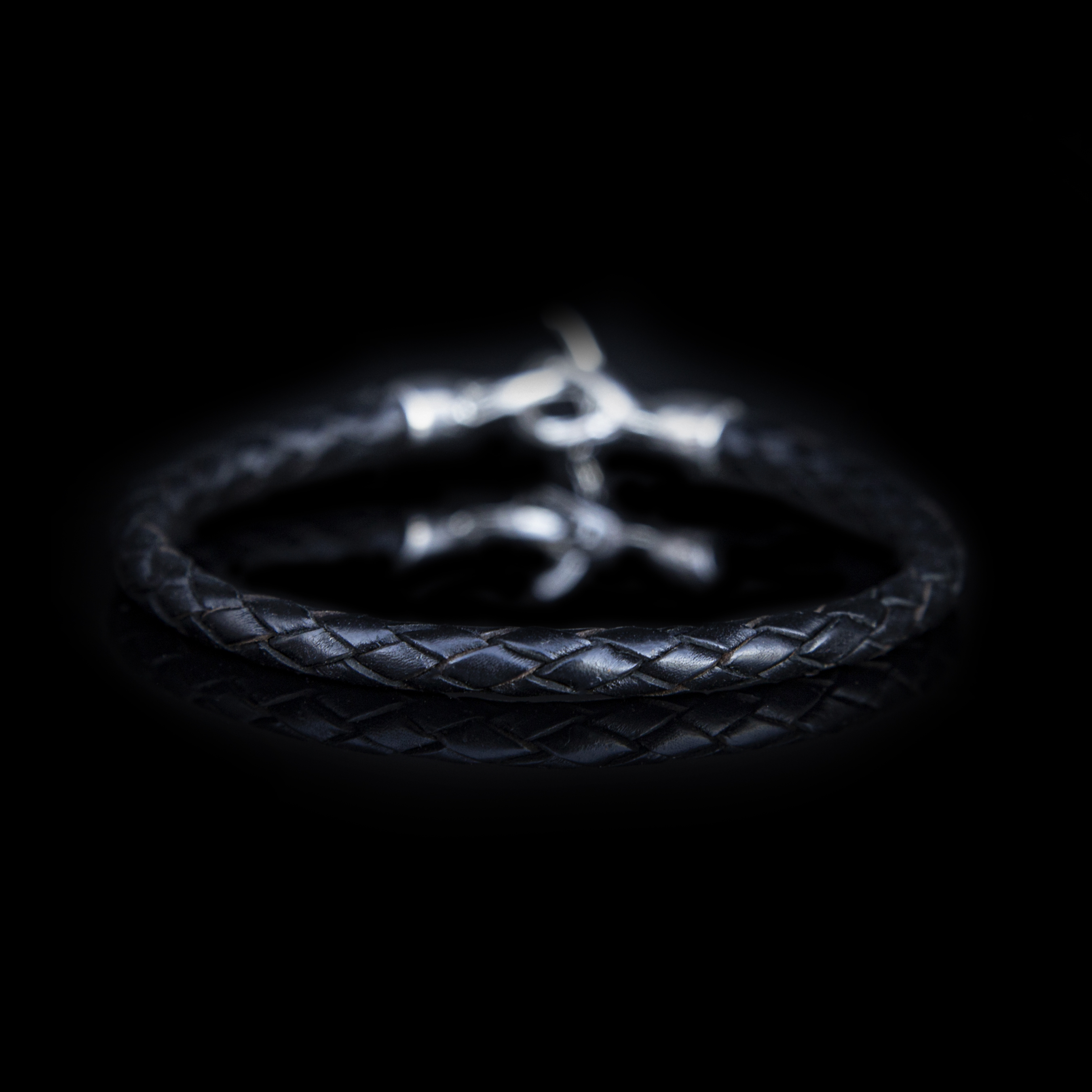 BRACCIALE PELLE NERA