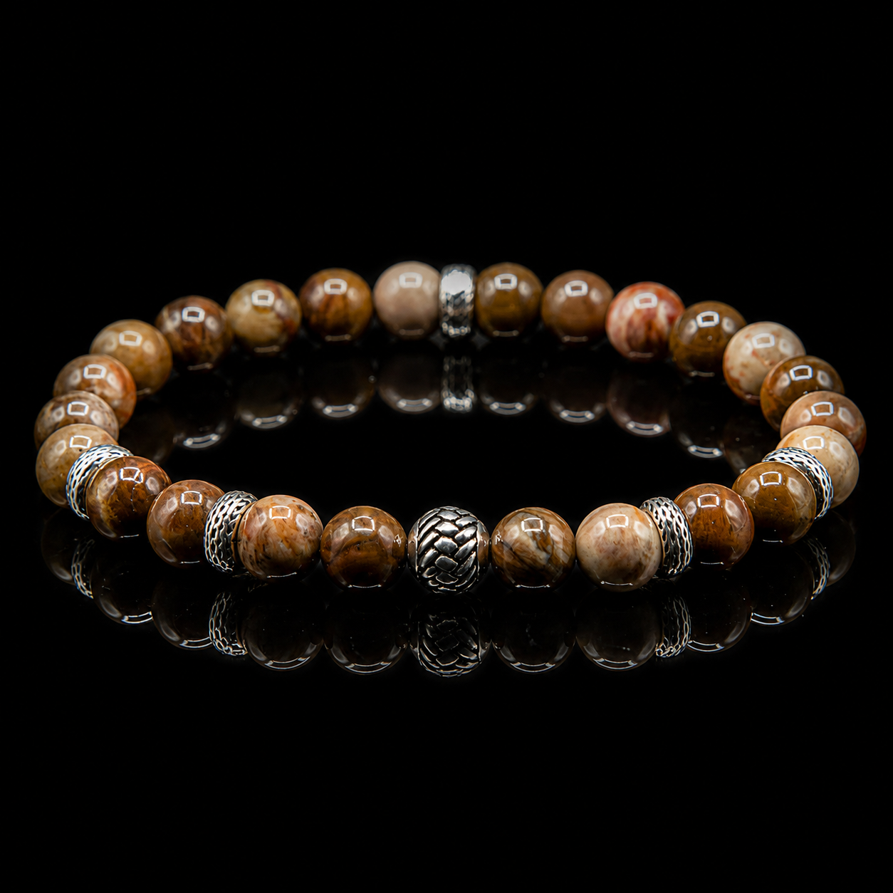BRACCIALE LEGNO PIETRIFICATO